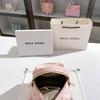 Large Capacity Pink Backpack Fashion Studded Small Shoulder Bag Daily Use