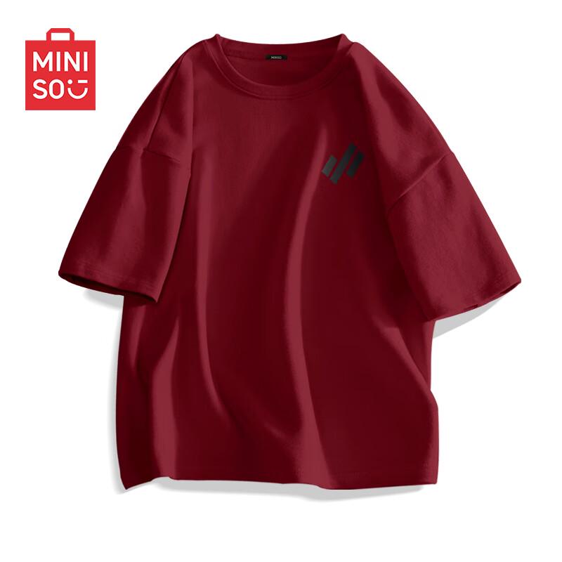MINISO Men's Summer Pure Cotton Loose Fit T-shirt