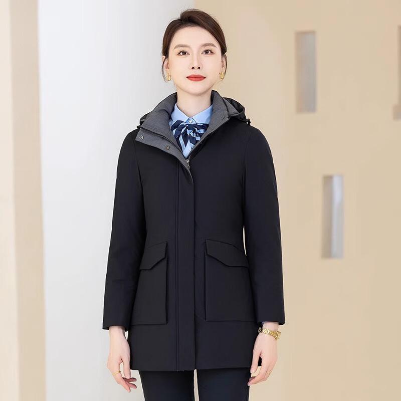 Teluoman Unisex Mid-Length Professional Down Jacket