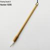 Yellow Bamboo Handle Calligraphy Brush with Tang-style Mixed Bristles - B10295