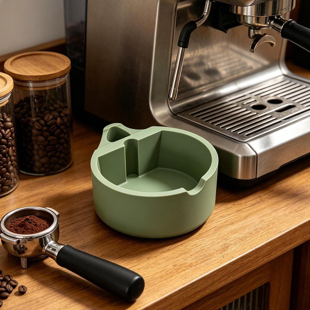 Box Accessory Espresso Dump Bin Grounds Container for Cafe Restaurant