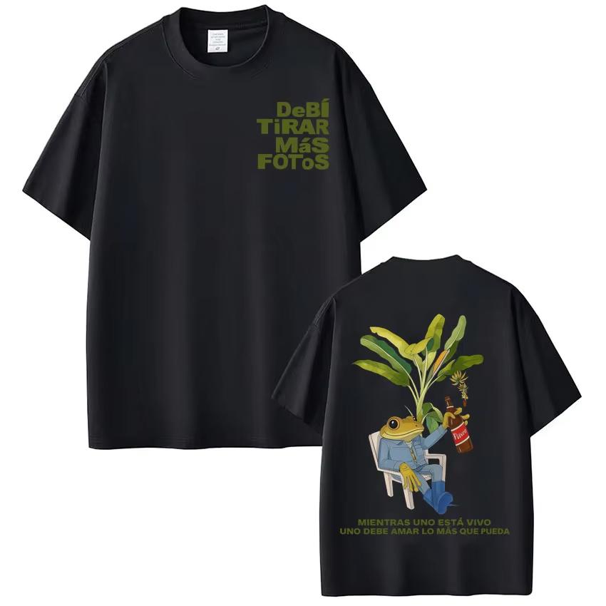 Rapper Bad Bunny T-Shirt Debi Tirar Mas Fotos DTMF Welttournee T-Shirts Herren Damen Mode Vintage Hip Hop Streetwear T-Shirts