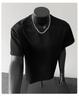 2026 Summer Men's Trendy Japanese Retro Patchwork Heavyweight Loose Casual T-Shirt
