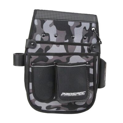 SK11 Nageltasche mit Halter Bodenverstärkung Hauptsächlich aus grauem Camouflage-Stoff PRO-G15