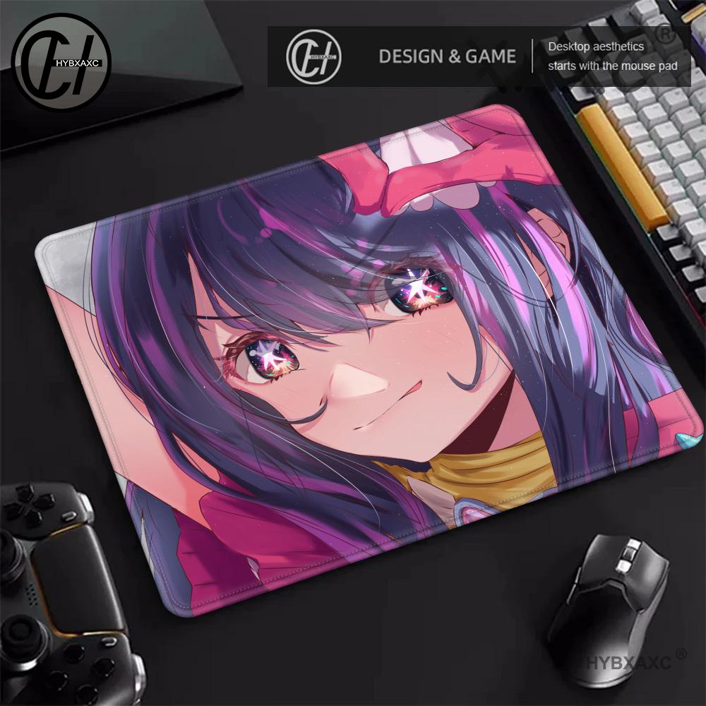 Oshi No Ko Animation Beautiful patternsOffice Computer Desk Mat Table Keyboard Small Mouse Pad Laptop Cushion Nonslip Decor