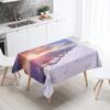 Natural Landscape Tablecloth Camping  Antifouling Waterproof Rectangular  Dining Table Home Decoration
