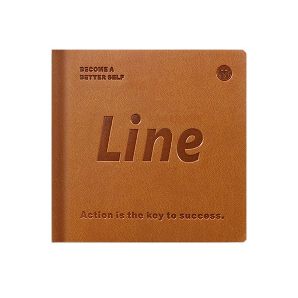 

Time Management Daily Planner Portable Inner Horizontal Line To Do List Notebook 100 Sheets Leather Cover Notepad кофейный