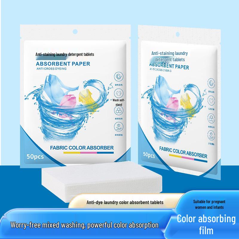 Color-absorbing sheets: prevent color bleeding in mixed washes, ensuring clothes stay vibrant and dye-free. Family pack included.
