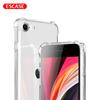 IPhone SE/SE/7 Phone Case, Apple SE/7/8 Protective Cover, 4.7-Inch TPU Full Coverage Airbag Shockproof Soft Case, Apple 7/8/SE2, Transparent White