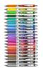PENTEL Ballpoint Pen Gel Ink Energel Knock Type Limited Silver Shaft 20 Colors 0.7mm BL77-20