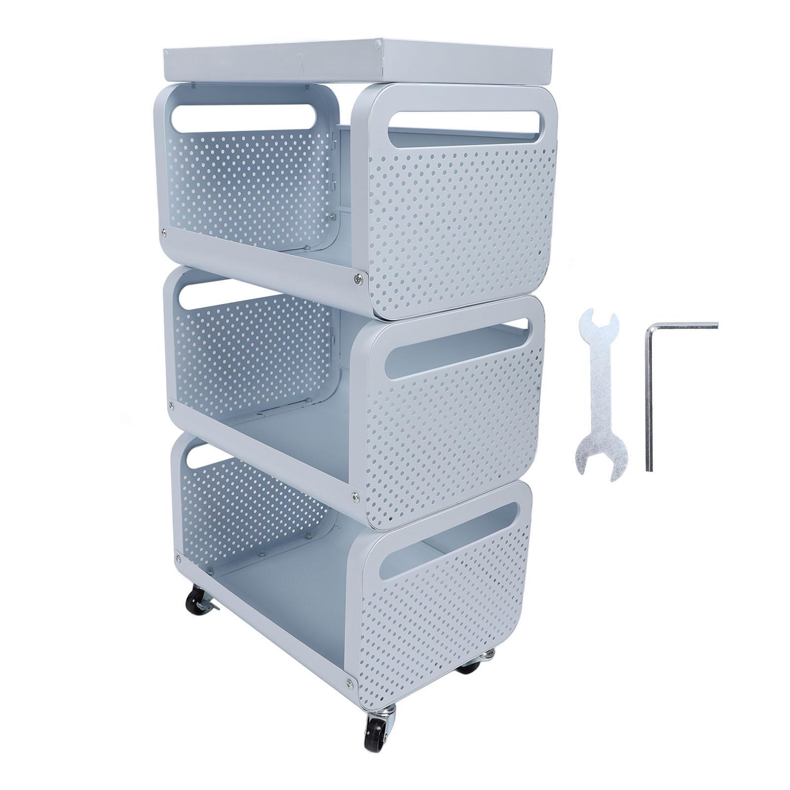 

Мобильный стеллаж из нержавеющей стали, напольный, передвижной, хозяйственный органайзер с роликами