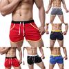 Men Color Block Summer Sports Gym Drawstring Shorts Beach Pants Swimming Trunks