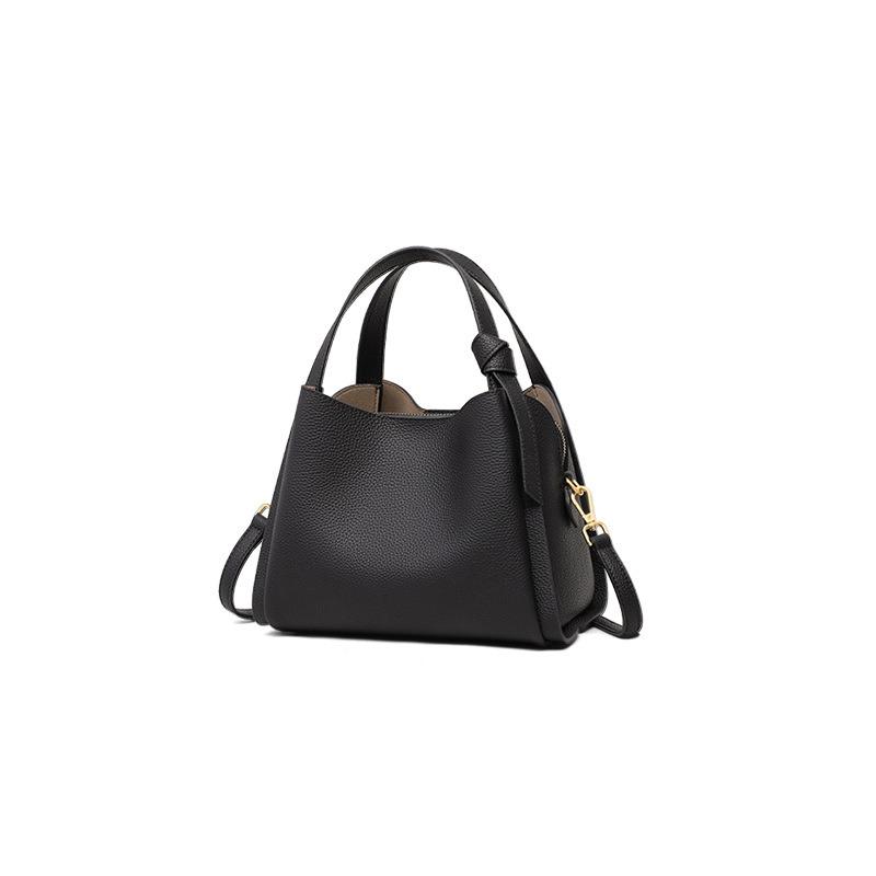 Bucket bag women's new summer messenger bag leather handbag versatile single shoulder mother women's bag