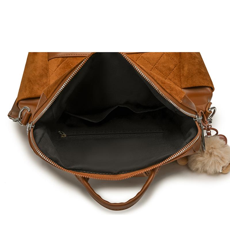 Backpack Women's Rhombic Nylon Shoulder Bag