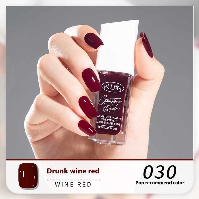New KUDAN Diamond Realm Nail Polish No-Baking Quick Drying 10ml Tear Light Fragrance Summer