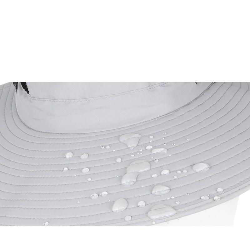 Men's Summer Anti-UV Wide-Brim Bucket Hat for Outdoor Fishing & Work, Large Size