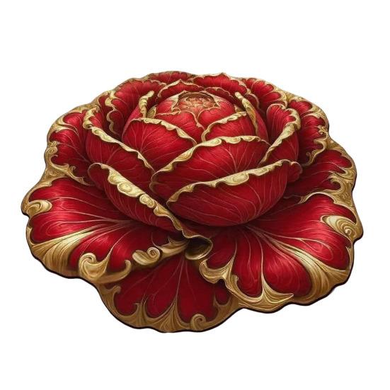 3D Visual Flower Rug Irregular Floral Area Rug Absorbent Anti-Slip Floor Mat Washable Bedroom Rug for Kitchen Bathroom Entryway Patio