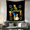 Simpsons Quirk Wall Hanging Printed Fabric Blanket Decorative Tapestries for Bedroom Living Room Home Decor