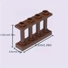 20PCS 1x4 Railing Castle Fence Building Block Accessories City Street View Figures Scenes Model Bricks Toy for Children