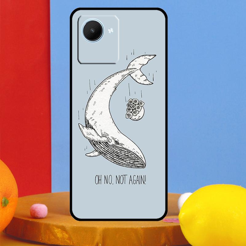 Cartoon Whale For Realme 15 Pro 13 12 11 10 14 Pro Plus C65 C67 C63 C61 C55 C51 C53 C35 C75 GT6 GT7 Case