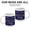 1 Stück 11oz Weiße Tasse mit doppelseitigem Drucklayout, ideal für den Heimgebrauch und eine großartige Wahl für personalisierte Feiertags- und Eventgeschenke