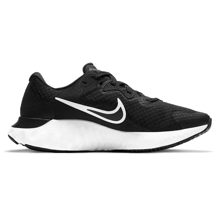 Nike Womens Renew Run 2 'Black White' (women's sizes) Black / Dark Smoke Grey / White Running Shoes CU3505 005