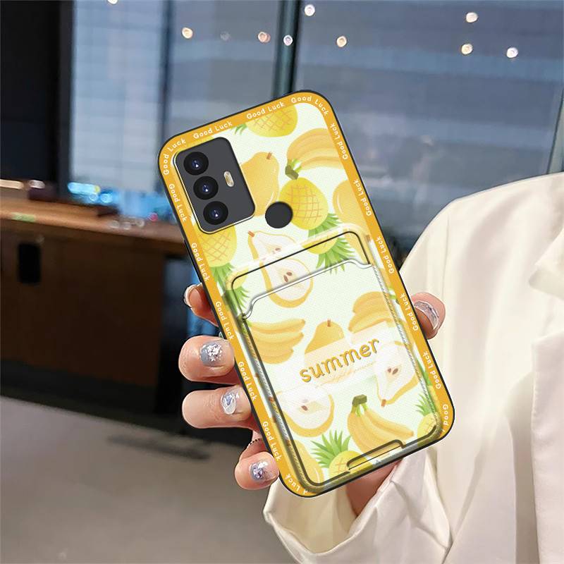 TPU Kartenfach Handyhülle Für TCL 30SE/30E/306/305/Sharp Aquos V6/V6 Plus Niedlich Wasserdicht Schützend Stoßfest Weiche Hülle