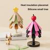 Silicone Trivet for Hot Dishes Christmas Tree Pot Holder Heat Resistant