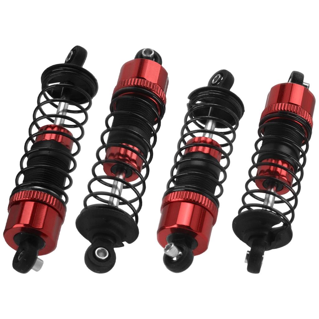 4-Pack RC Car Shock Absorbers, Metal Shock Dampers, Compatible with Hyper Go MJX H14BM 14210 14209 1/14 RC Car Upgrade Parts