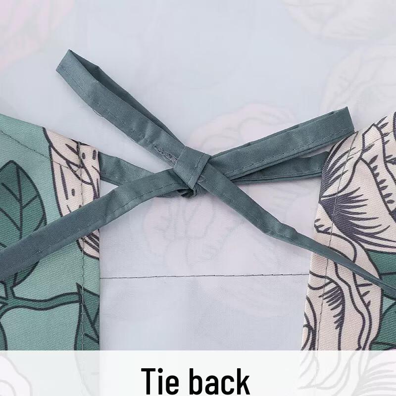 Qianxing Floral Adjustable Princess Apron with Hand Wipe Strap