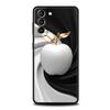 Happy Black Apple Phone Case Cover for Samsung Galaxy S26 S25 S24 S23 S22 S20 S21 FE Ultra S25 Edge Plus 5G Soft TPU Shell Capas