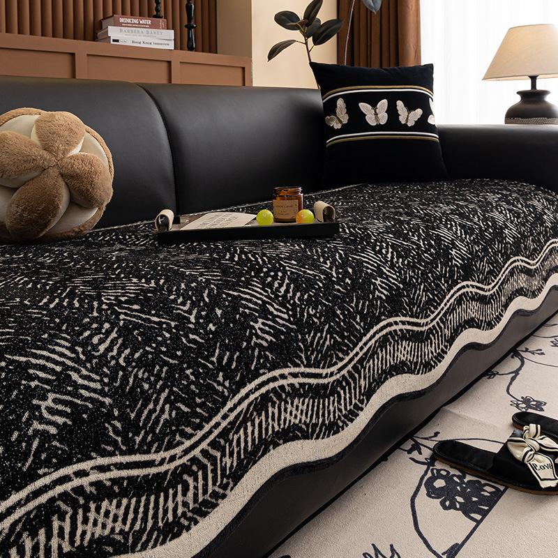 Chenier Special-Shaped Sofa Cushion, Universal Non-Slip Seat Cushion For All Seasons, Four-Person Straight Row One-Piece Sofa Cover Cover Cover