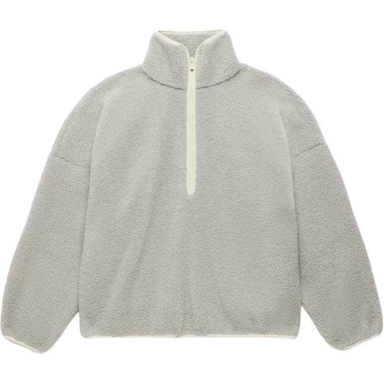 

Fear of God Athletics Polar Fleece Hike 1/2 Zip Sesame Мужская уличная одежда IM6076 S