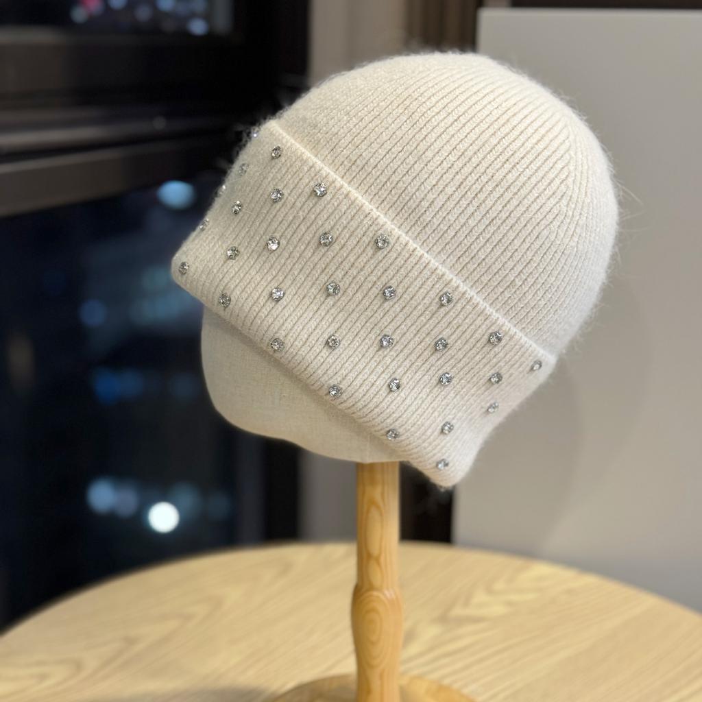 Winter Fashion Warm Large Head Circumference Pullover Hat Winter Thickened Ear Protection Knitted Hat