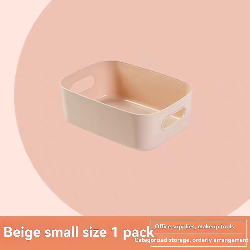 1Pc/Simple Plastic Storage Box, Rectangular Desktop Organizer, Multifunctional Front-Opening Miscellaneous Storage Bin