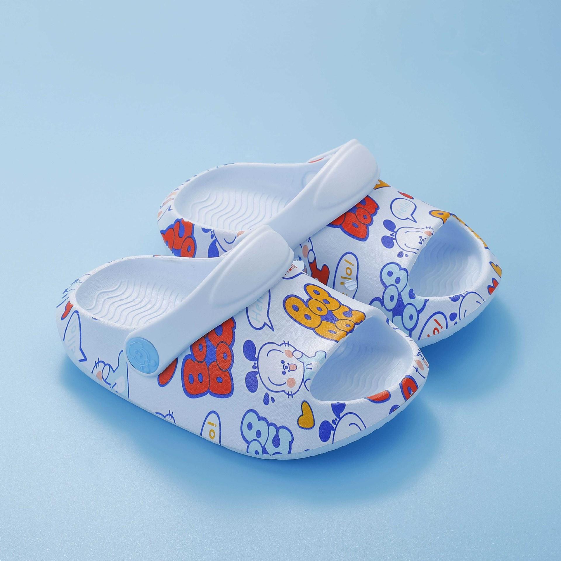 

Дитячі капці, садове взуття для хлопчиків та дівчаток легко носити та знімати пляжне взуття, мультяшні сандалі 180 Inner length 17.5cm