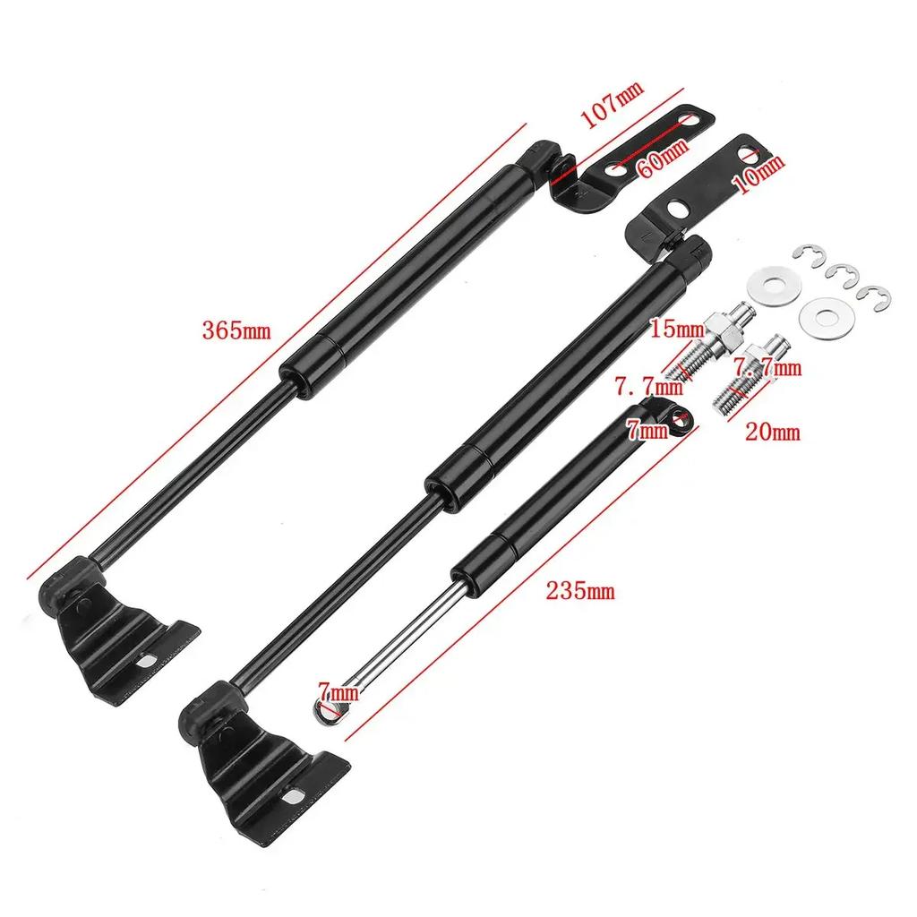 Car Front Bonnet Tailgate Gas Lift Support Struts 3X For Toyota Hilux Vigo SR5 2005 2006 2007 2008 2009 2010 2011 2012 2013 2014