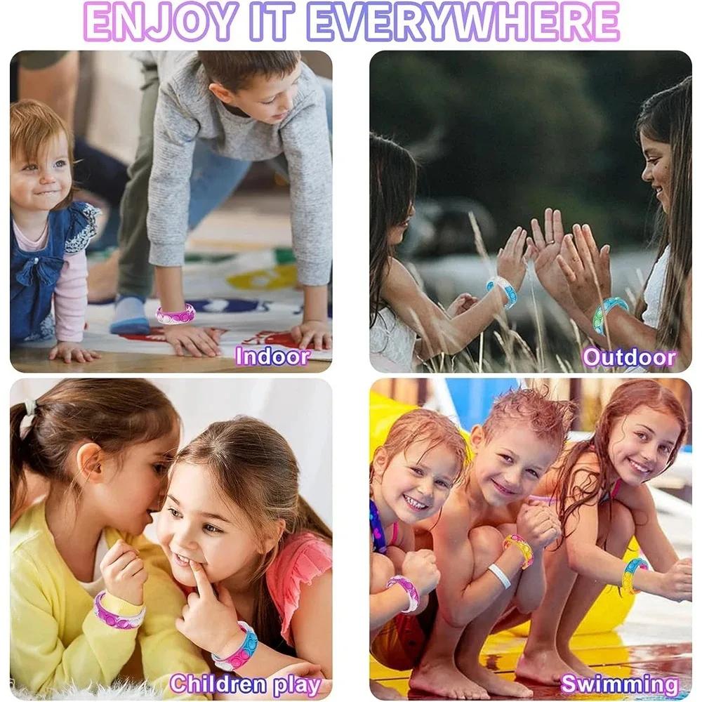 12/24/36 Stück Silikon Buntes Blasenarmband für Kinder Geburtstagsparty Hochzeitsgastgeschenke Souvenirs Karneval Weihnachtsgeschenke