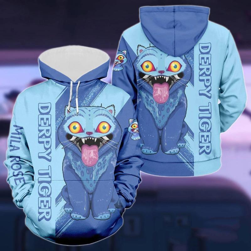 Derpy s potiskem Mikina KPop Lovci démonů Podzim Zima Útulný
