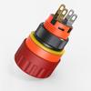 1Pcs 16mm Emergency Stop Push Button Switch Mushroom Stop Button  for Emergency Stop Control