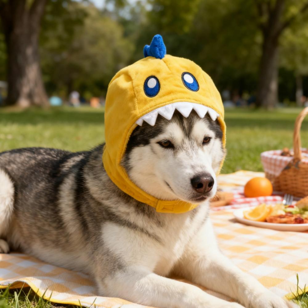 Soft Warm Dog Hat with Adjustable Noise Protection Ears, Winter Cap for Medium Large Pets