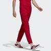 Adidas Originals Trefoil Essentials Cotton French Terry Slim Fit Drawstring Waist Ribbed Cuffs Casual Jogger Pants Men Red DX3618