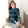 Sweater for Women Autumn Winter Thickened Pullover Warm Knitted Half-high Collar Long Sleeve Oversize Jumper Tops