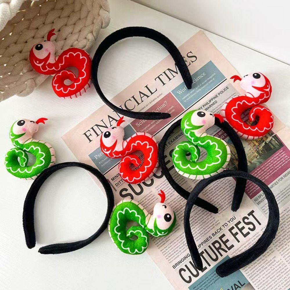 Chinese Zodiac Chinese New Year Hairband Soft Snake Headband Cute   Lunar Year