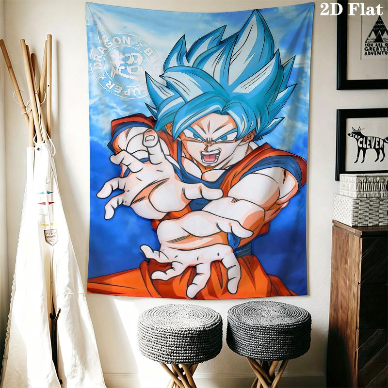 Vegeta Wall Tapestry Aesthetic Wall Hanging Printed Fabric Blanket Decorative Tapestries For Bedroom Living Room Home Decor