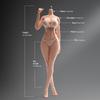 Scale Female Muscle Fitness Super Flexible Seamless Pale Skin Figure with Stainless Steel Miniature Soldier Action Figure Model Collection Doll 1/6