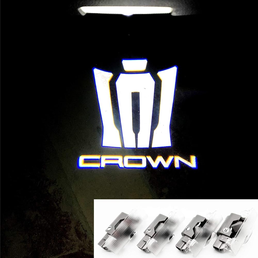 

Set of 4 LED Courtesy Door Welcome Lights with Logo Projection for Toyota Crown 15th Generation 220 Series (S22#, ARS220/AZSH2#, GWS224) (CROWN 220C)
