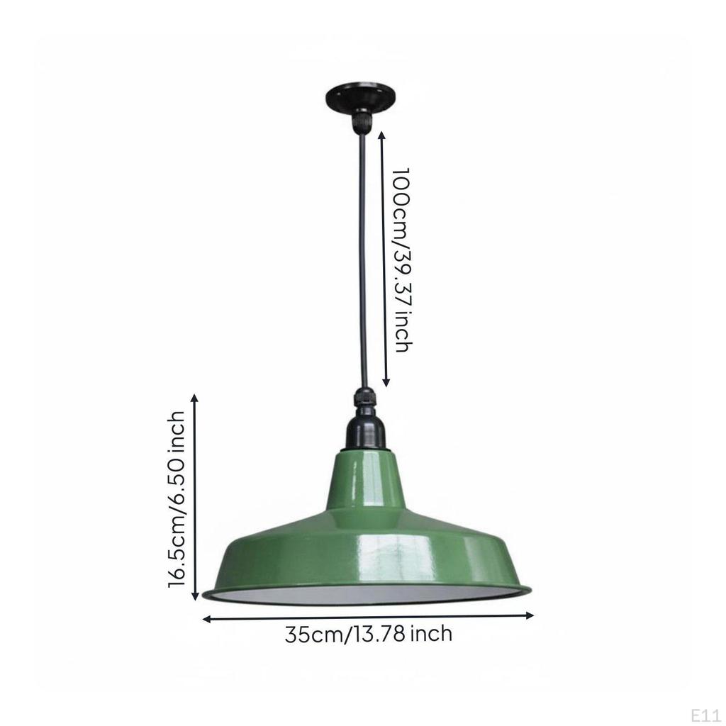 Green Enamel Rustic Lamp Waterproof Metal Cover Light Dustproof Retro Gooseneck Wall Sconce