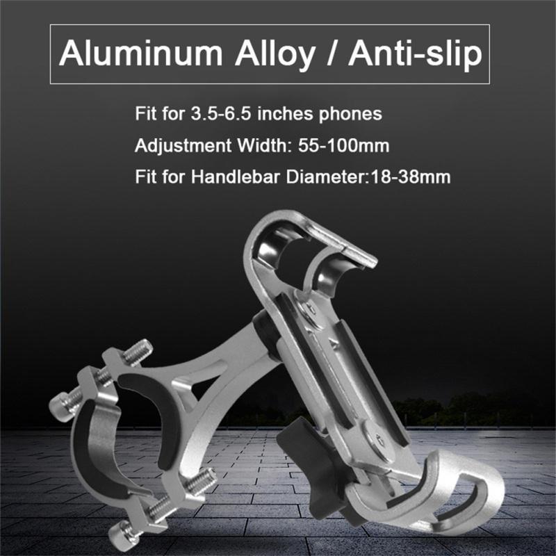 Suport de telefon pentru biciclete din metal pentru motociclete din aliaj de aluminiu Suport anti-alunecare Gps clip universal rotativ