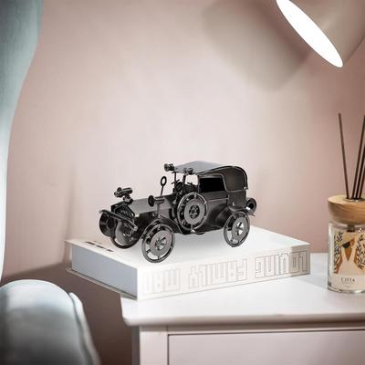 Vintage Metal Car Decor Iron Car Sculpture Desk Decor Art Gift Vintage Home Office Decor Birthday for Friend Dad Son Men & Women
